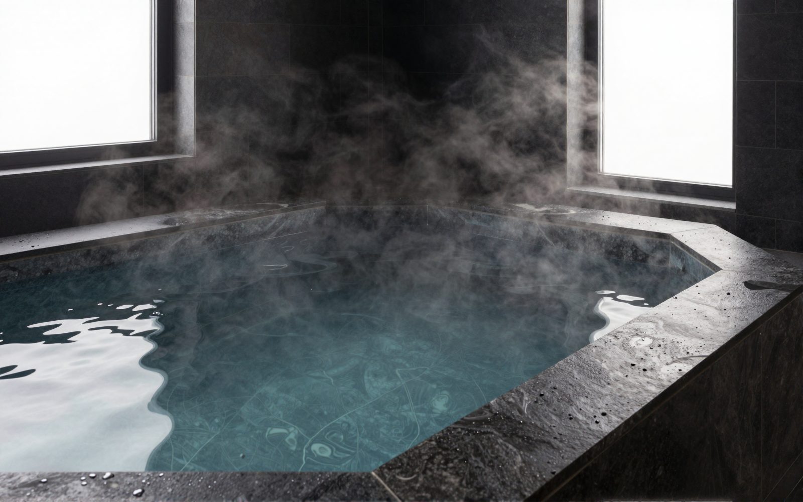 A stone cold plunge pool